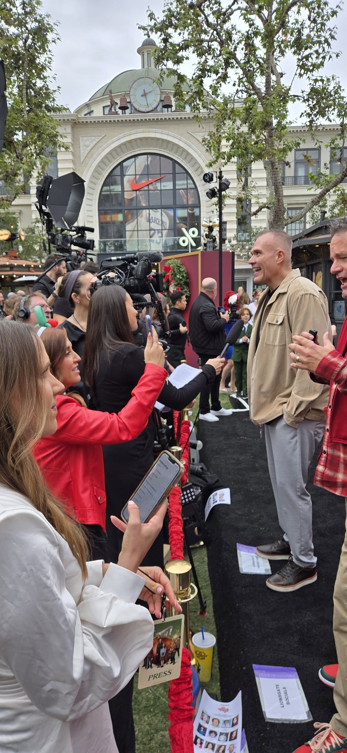 Platte F. Clark on the red carpet at the Lionsgate premiere of The Best Christmas Pageant Ever